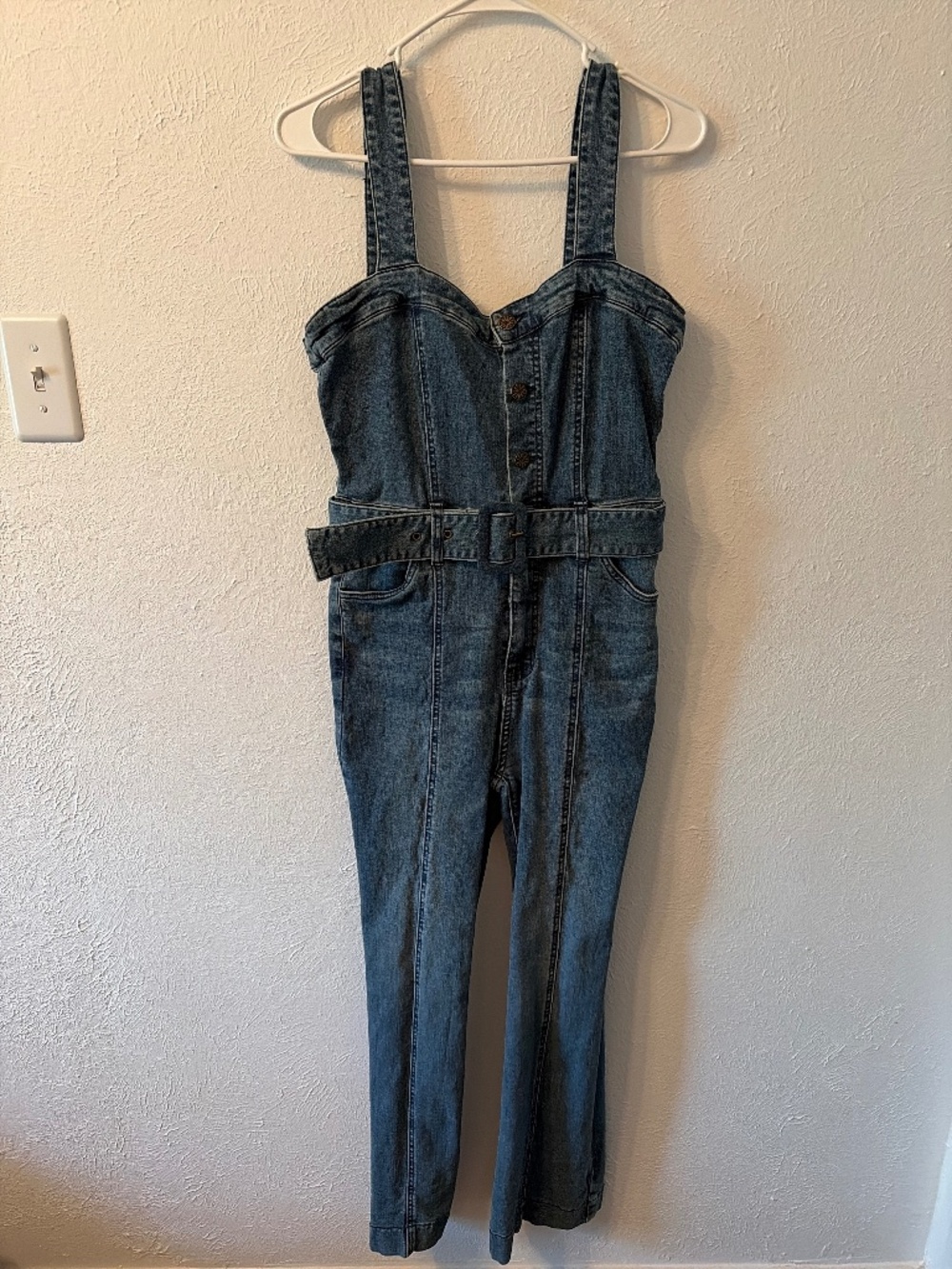 Show me your mumu denim jumpsuit
